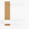 وحدة تليفزيون  – تصميم جداري MDF كامل
