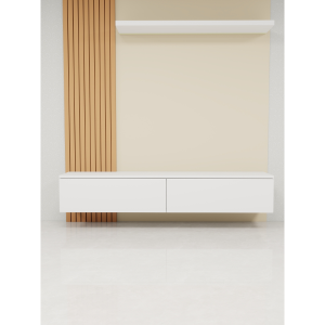 وحدة تليفزيون  – تصميم جداري MDF كامل