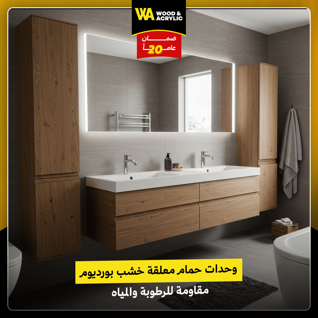 وحدات حمام معلقة خشب بورديوم