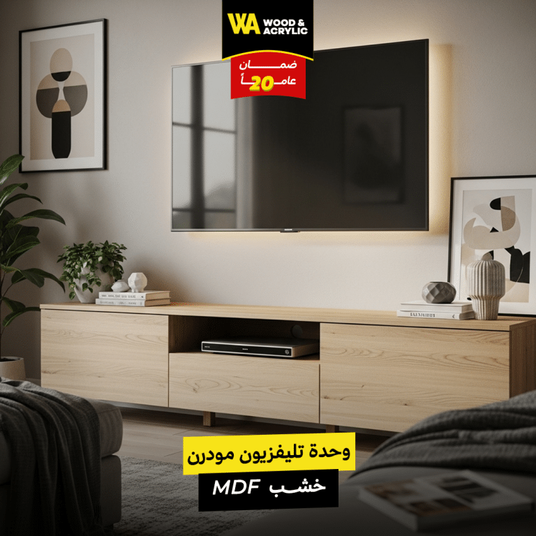 وحدة تليفزيون مودرن خشب MDF